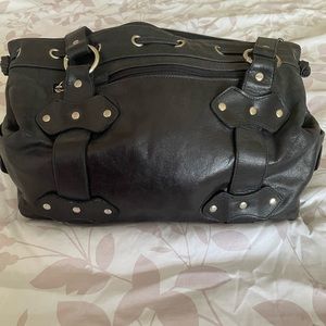 Pietro Alessandro New York Black Leather shoulder bag.